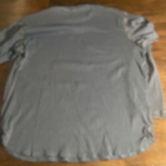 Blue Pronto Uomo Knit Henley Men’s Shirt Size Large - Picture 3 of 6